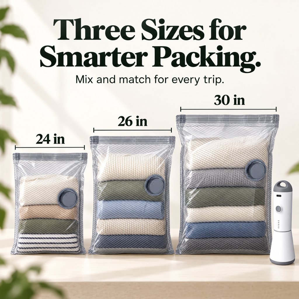 PackMore Vacuum Travel Bag Kit